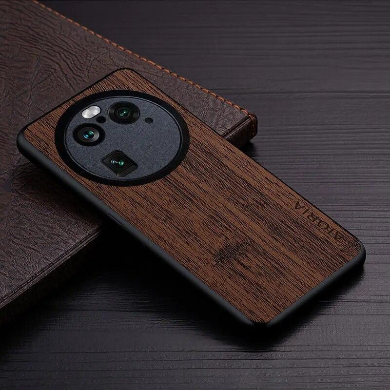 Чехол для Oppo Find X6 Pro X6 5G, кожаный чехол с узором из бамбукового дерева, роскошный чехол для oppo find x6 pro, чехол-капа