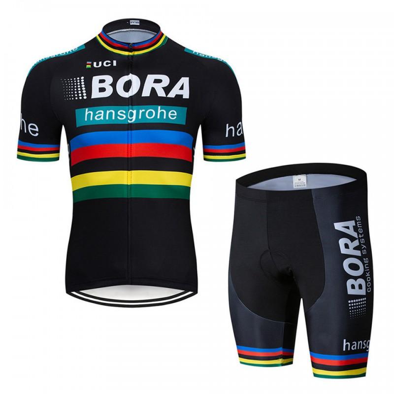 Men Women Cycling Jersey Bib Shorts Set Breathable Quick Dry Bike Outfit Road