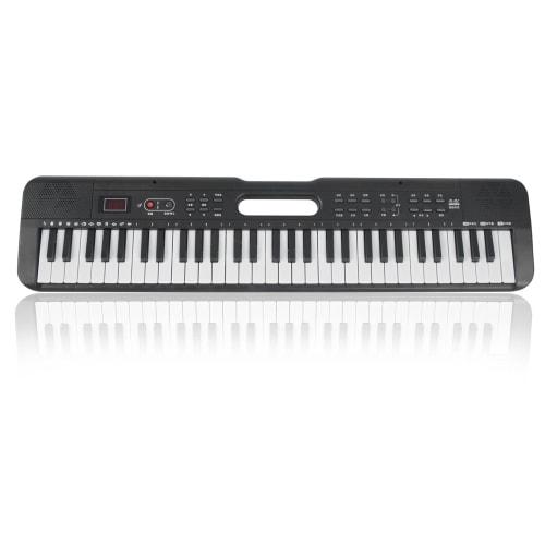 Portable 61-Key Digital Piano for Beginners with Smart Light Follow and Recording Function, Mini Keyboard for Kids, Multifunctional Digital Piano for