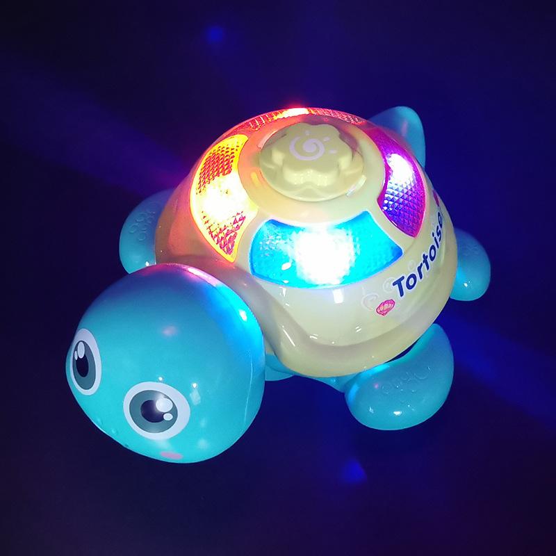 Электрическая Маленькая Черепашка, Откладывающая Яйца, Музыка, Свет, Ползающая Мультяшная Черепашка Мэйси