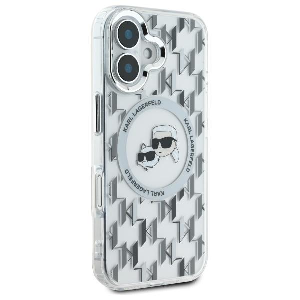 Etui do iPhone 16 Karl Lagerfeld MagSafe Transparent Monogram
