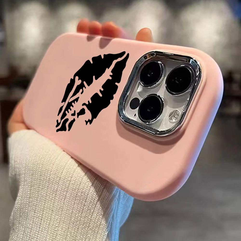 LZ18 Lips Kiss Soft Phone Case for Samsung S24 Ultra S23 Plus S21 FE A16 A54 A34 A05s A06 Infinix Hot 40 30i Lens Protection Shockproof Cover