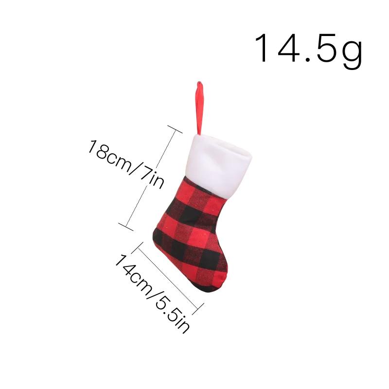 Christmas Stocking Sack Xmas Gift Candy Bag Christmas Decorations for Home Navidad Sock Christmas Tree Decor New Year 2024