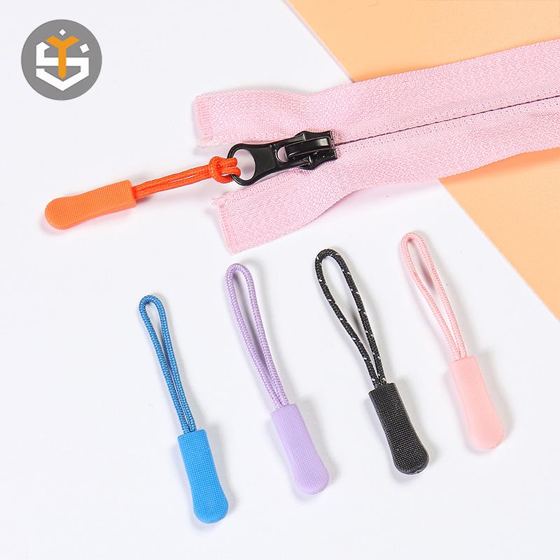 Colored TPU Caterpillar Zipper Pull Cord Accessory
