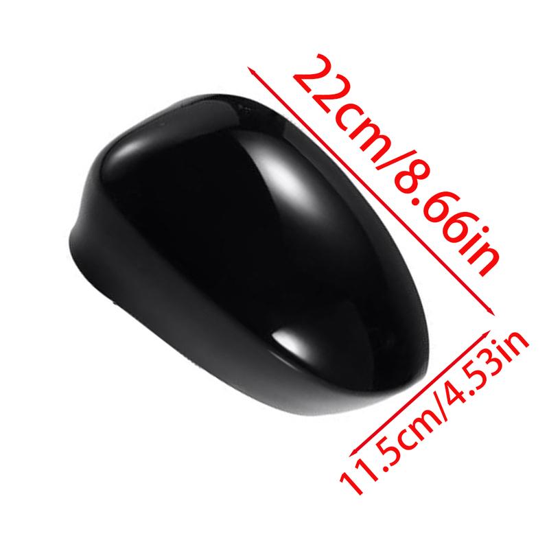 For Fiat 500 2007- Carbon/Glossy Black Side Mirror Cover Cap Door Wing Rearview Mirrors Accessories