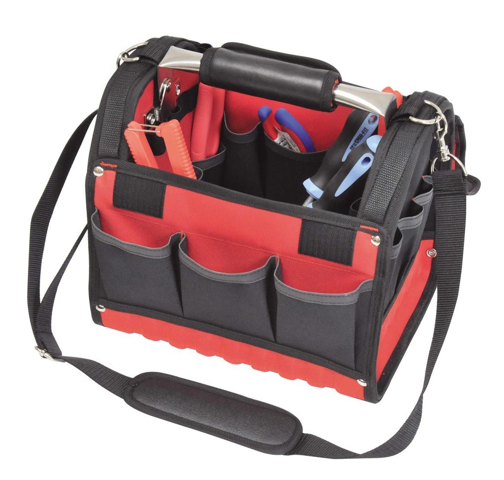 SK11 Tool Carry Bag PRO Hard Bottom Tool Bag with Pockets STC-HB-S