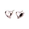 LOKUMI Сделано в 18K K18 K18 Metal Allergy Petit Heart Craft 18K Flower Heart Nickel Present Earrings, Япония, Posts, Совместимость, Серии, Женские,
