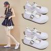 Новые летние дышащие туфли Мэри Джейн на липучке, лоферы, повседневная обувь, удобные и милые
