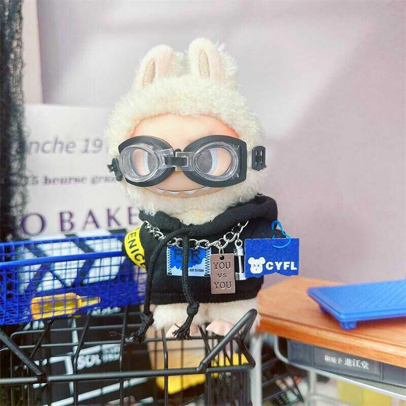 Повседневный наряд для куклы-мальчика: Хлопковый свитер и очки для кукол 10-20 см