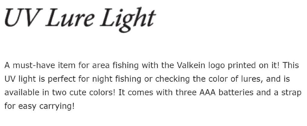 Valkein УФ-светильник для приманки на батарейках 90 x 25 мм синий (8464)