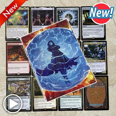 Новые 107 шт. карты Magic The Gathering с синей рубашкой, карты-прокси MTG