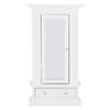 1:12 Dollhouse Miniature Wooden Wardrobe Simulated Furniture Model Toy Accessory (White)
