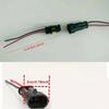 10pcs 5 Sets Waterproof Automotive Male Female Electrical Connectors Plug 2-Pin Way With Wire For Car Motorcycle Scooter Marine