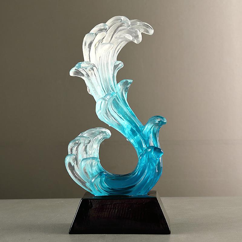 Light Luxury Transparent Wealth-winning Elephant Ornaments TV Cabinet Wine Cabinet Entrance Living Room Decorations Booming Gift