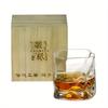 1pc 260ml/8.8oz Crumple Style Whisky Glass Irregular Faceted Wine Cup Whisky Tumbler Suitable For Restaurant Bar