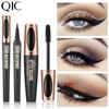 QIC Plumb 4D Mascara 2in1 Eyeliner Set Version of Waterproof Natural Curls and Beauty Makeup
