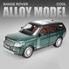 1:24 Land Rover Defender Range Rover Car Model Toy Alloy Diecast Sound Light SUV Off-road Vehicle Ornaments Children Gifts