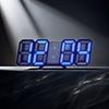 3D LED Wall Clock  Digital Alarm Clocks Display 3 Brightness Levels  Nightlight Snooze Home Kitchen Office Moment