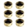 6pcs Leak Proof Brass Propane Bottle Caps Propane Cylinder Caps Secure Seals Brass Caps Campings Propane Accessories