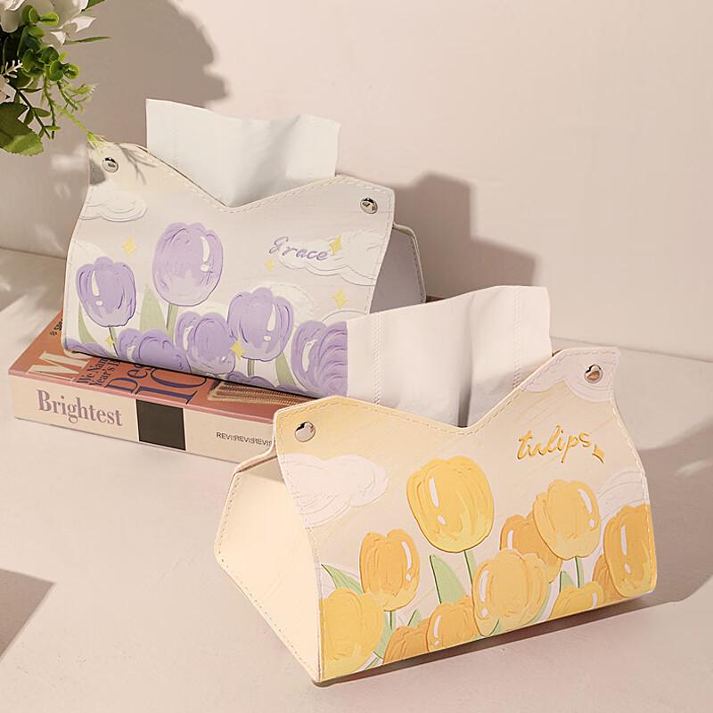 Bayipin Retro Floral Tissue Box
