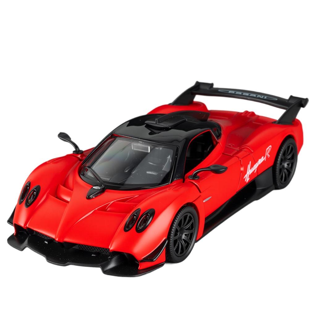 1/32 Pagani Huayra R Суперкар Металлическая модель автомобиля Звук и свет Оттянуть Назад Детская игрушка Коллекционные предметы Подарок на день рождения