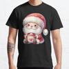 Plus Size S-3XL Jolly Santa Warm Drink Printed T-shirt Men's Tops Fashion Clothes Tees