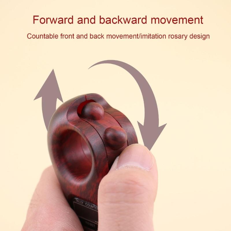 Цифровой счетчик четок Будды Счетчик ЖК-дисплей Цифровой счетчик четок Будды Цифровой счетчик пальцев для молитвы