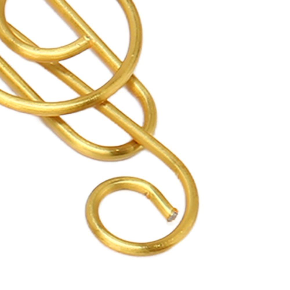 100 Pcs Music Note Shape Fancy Paperclips Anti Slip Cool Paper Clips Small Paper Clips Notebook