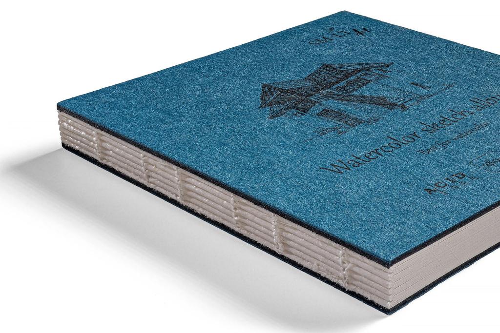 Аутентичный скетчбук для акварели Премиальная акварельная бумага Переплет вразворот Размер 140 x 140мм SM•LT