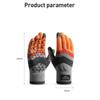 Fleece Knit Gloves Touchscreen Wool Gloves Windproof Full Finger Mittens
