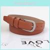 Womens Belt Slim Black Minimalist Accessory Vintage Versatile 105cm Fashion