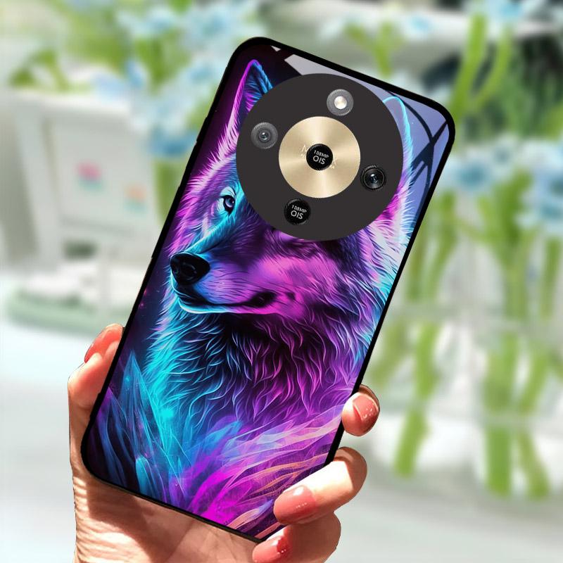 Для Honor X9d HonorX9d Чехол MTN-NX1 Роскошный Расписной Чехол Закаленное Стекло Корпус Телефона Для Honor X 9 D Fundas Coque Защита Камеры