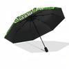 1pc Green Floral Mandala Automatic Open/Close Umbrella, Folding Compact Umbrella with Lightweight Design for Women/Men yy251028229