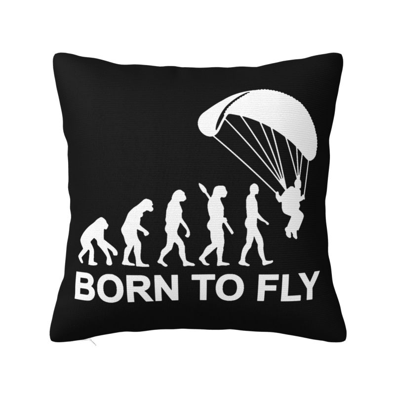 Подушка декоративная Evolution Paragliding Born To Fly Наволочка см Декоративная парапланерная парашютная наволочка из полиэстера