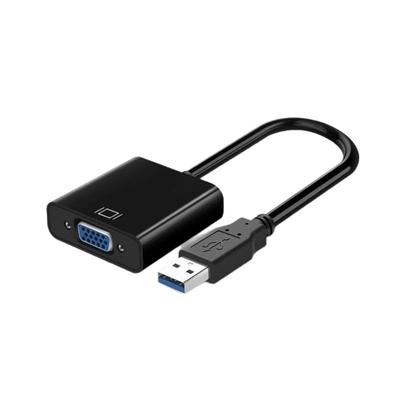 Адаптер видеовыхода USB3.0 на VGA 1080P Конвертер для нескольких дисплеев Видеокабель для проектора Ноутбука Монитора ПК ТВ