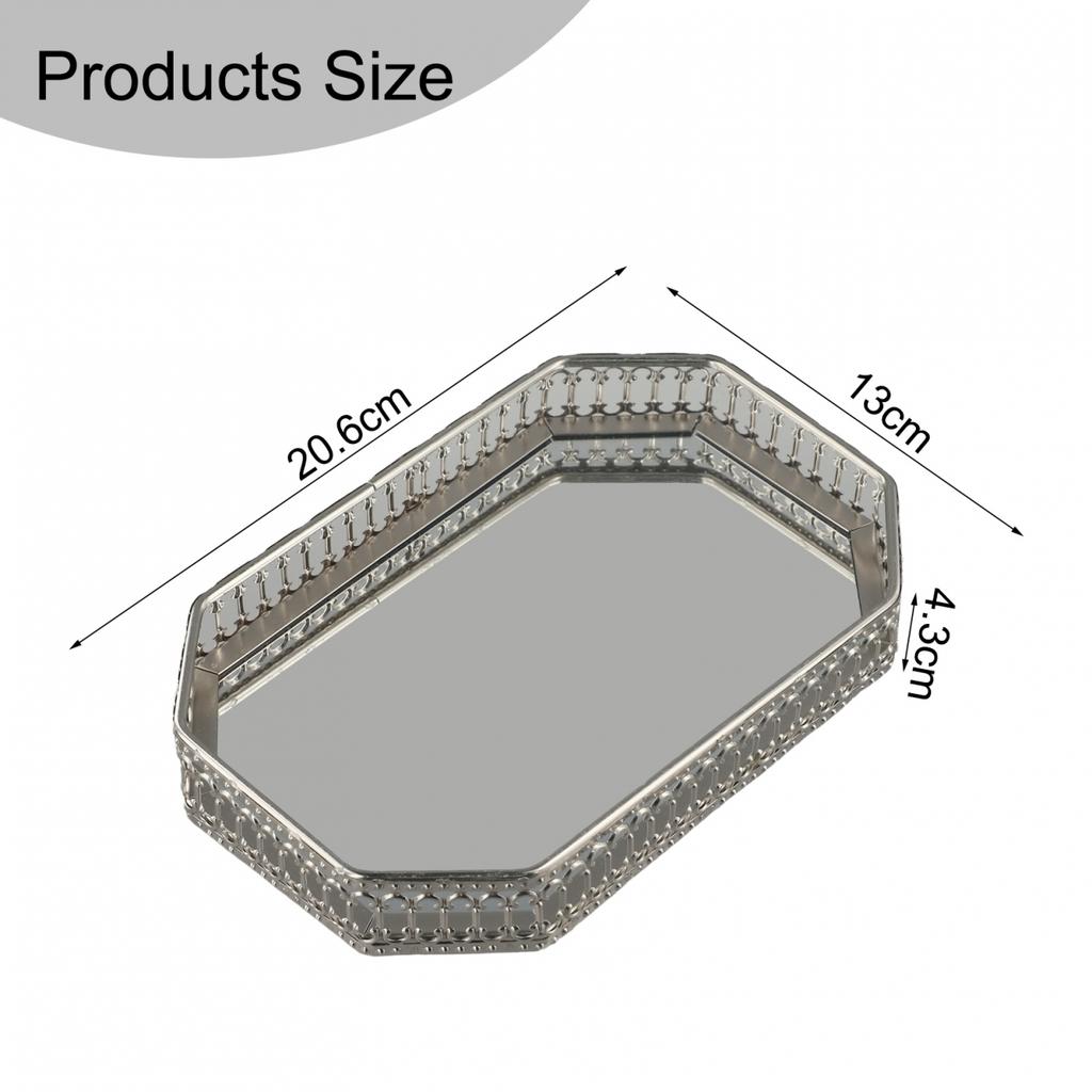 Кафе Ресторан Домашний Свет Роскошный Зеркальный Металлический Поднос