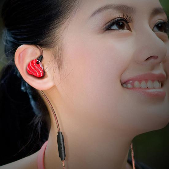 QKZ KD4 Wired In-Ear Bass HiFi Dual Units Earphones Running Sports Headphone