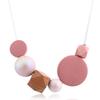 JMXD-Candy Wood Bead Pendant Necklace Women's Pearl Necklace Fashion Fashion Jewelry, Accessories