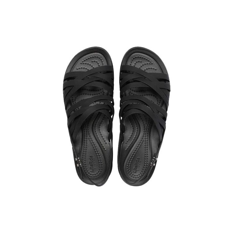 Crocs Brooklyn Comfortable Versatile Casual Sandals Women Sandals Black 206751-001