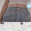 Women Fashion Classic Waist Chain Love Heart Hollow Girdle Hip Hop Style Waistband