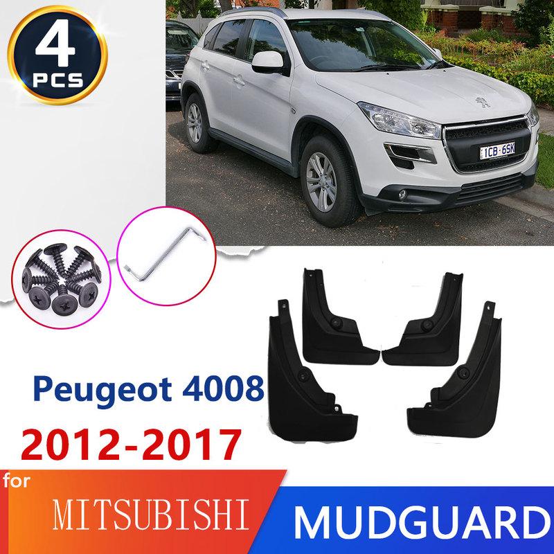 Для Mitsubishi Peugeot 4008 2012-2017 Высококачественные Пластиковые Брызговики Брызговики Брызговики Защитные Кожухи Аксессуары Товары