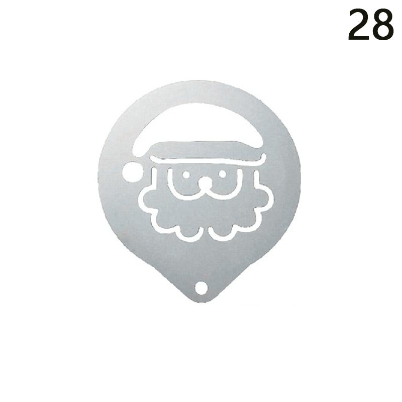 Форма для цветения из нержавеющей стали, необычная модель для штамповки кофе, утолщенный трафарет для распыления кофейной молочной пены