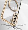 Case for Samsung Galaxy S22, Electro MagSafe, gold + Screen Protector