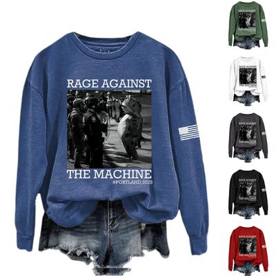 Женские модные повседневные универсальные свитшоты с длинным рукавом и круглым вырезом