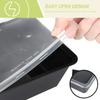 1000ml Thick Disposable Takeaway Lunch Box Tableware Can Be Microwave Heated Rectangular Black Plastic Bowl Food Packaging Box
