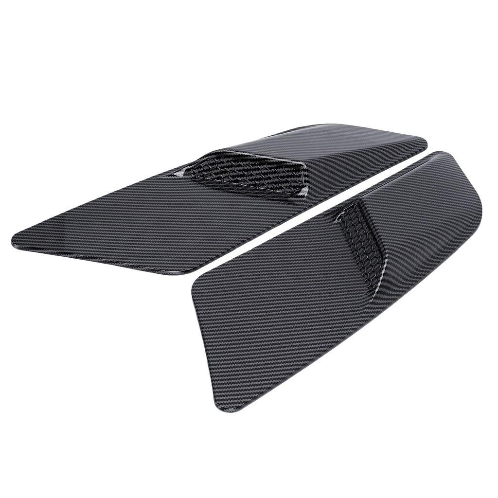 Vent Hood Air Intake Trim Cover Black Carbon Fiber Pattern Replacement for Ford Mustang GT 2015 2017