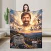 Chuck Norris Warm Blanket  Camping Plush Throw Blanket Pattern Couch Chair Flannel Bedspread Sofa Bed Cover