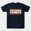 Мужская черная футболка с принтом The Iceman Cometh - Caleb Williams Печать на трансферной бумаге без вырезания Хлопковая футболка