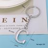 Custom English Alphabet Keychain: Personalized Letter Pendant Gift