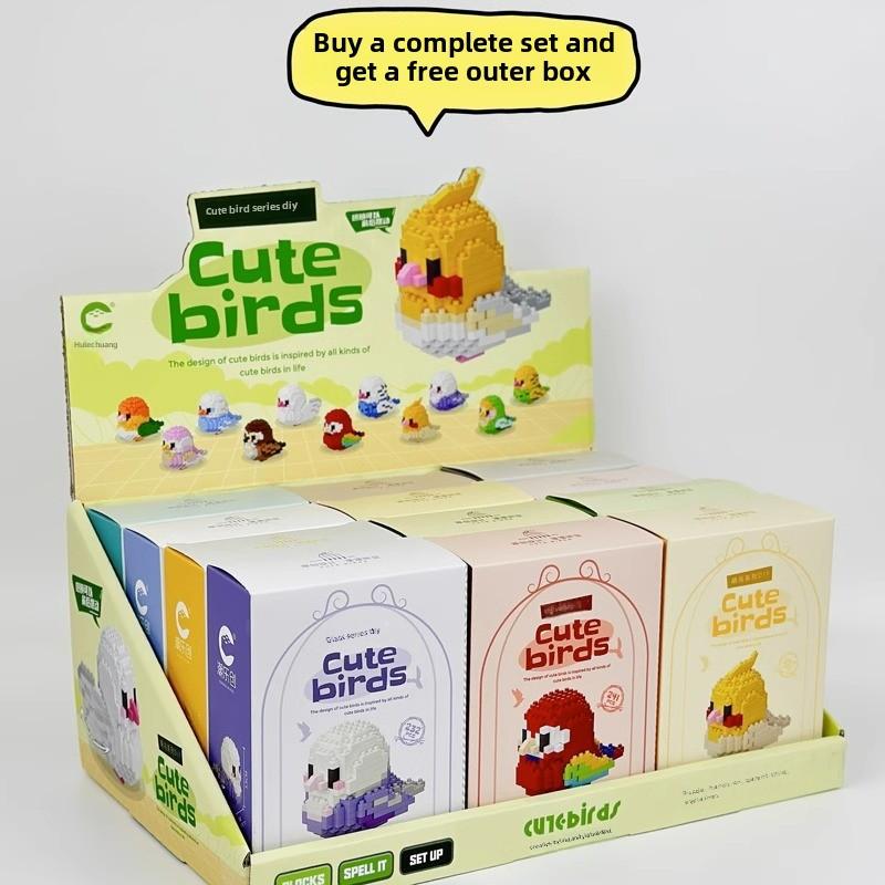 Совместимые оригинальные образовательные строительные блоки Lego для детей в виде птицы ара